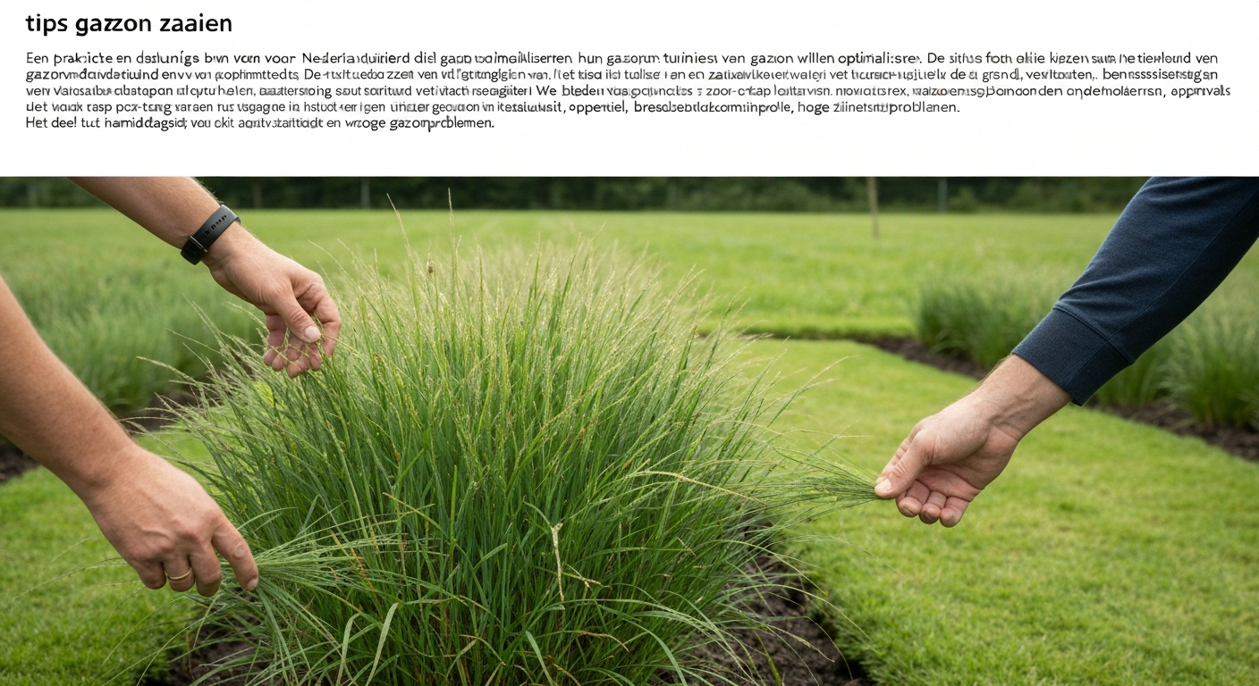 Tips gazon zaaien: complete seizoensgids voor Nederlandse tuinen