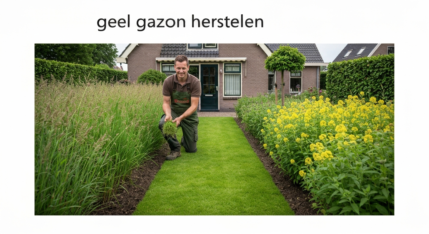 Geel gazon herstellen: complete stap-voor-stap gids voor Nederland